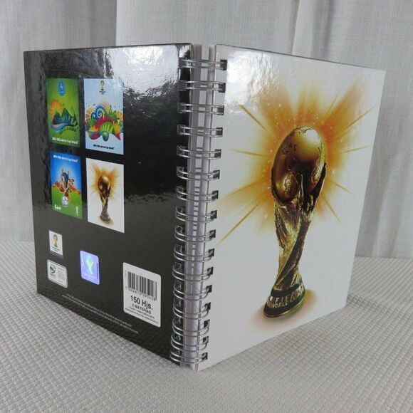 FIFA World Cup Brazil 2014 Official Emblem Futbol Notes Notebook New - Picture 8 of 11